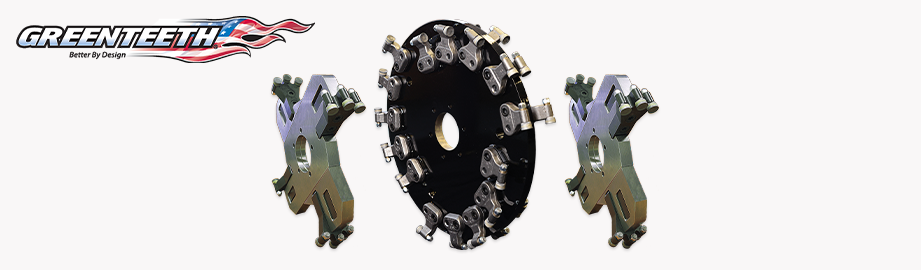 Revolutionize Your Stump Grinding with Greenteeth® Quadwheel® and Reverse-S™ Wheel Kits